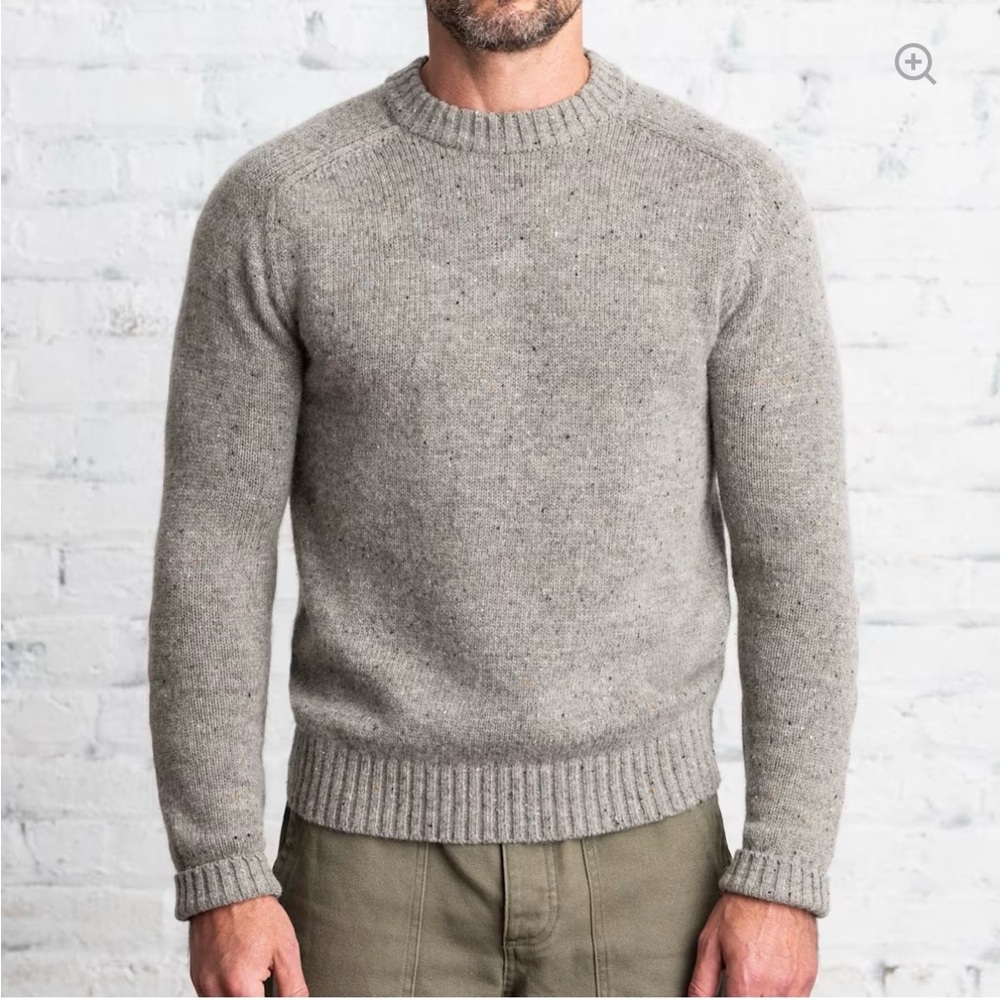 NWT Line of Trade Wool Donegal Guide Sweater Size L